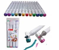 PISAKI 12 KOLOR&Oacute;W, Flamastry, Plastyka