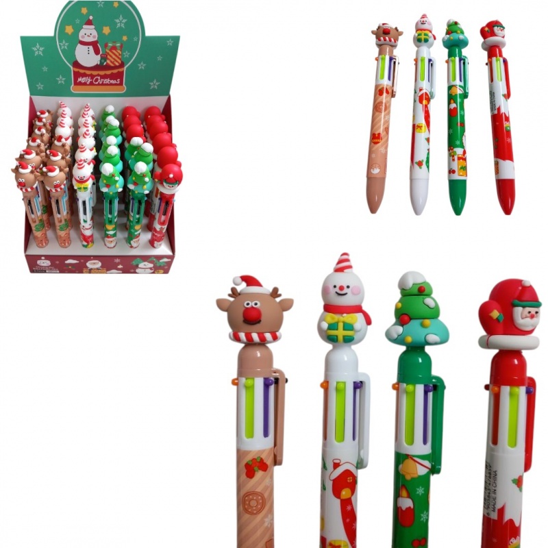 DŁUGOPIS 4 KOLOROWY ŚWIĘTA BN, Boże Narodzenie, Art. świąteczne i okolicznościowe