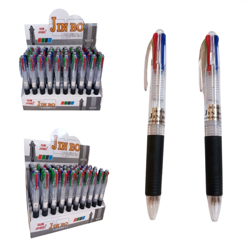 DŁUGOPIS 4-KOLOROWY, Długopisy automatyczne, Art. do pisania i korygowania