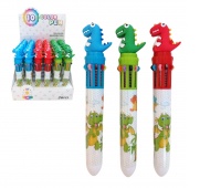 DŁUGOPIS 10 KOLOROWY DRAGON, Długopisy automatyczne, Art. do pisania i korygowania