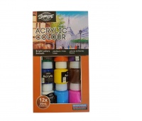 FARBY AKRYLOWE 12KOLx25ml