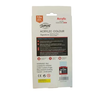 FARBY AKRYLOWE 12KOLx25ml, Farby, Plastyka