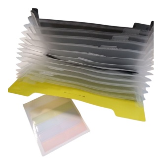 TECZKA B5 12 PRZEGR&Oacute;DEK CZARNA 9367, Teczki ofertowe i harmonijkowe, Organizacja dokument&oacute;w