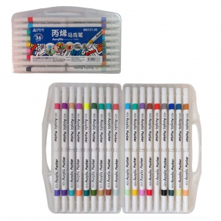 PISAKI AKRYLOWE 36 kolor&oacute;w, Flamastry, Plastyka