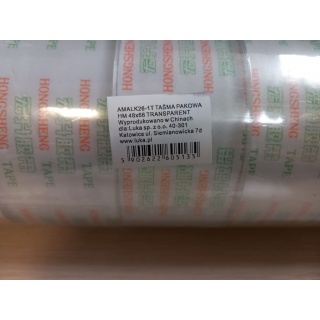 TAŚMA PAKOWA 48mm/60m TRANSPARENT LK26-1T, Nowości, ~ Nowości