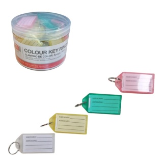 BRELOK DO KLUCZY 24szt PASTEL, Identyfikacja, Prezentacja