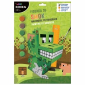 FIGURKA 3D MALOWANIE PO NUMERACH GAME SMOK KIDEA, Kreatywne, Zabawki
