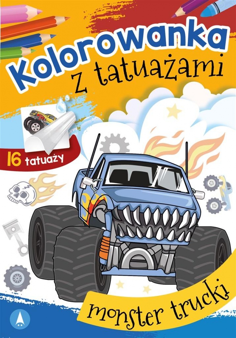 KOLOROWANKA Z TATUAŻAMI MONSTER TRUCKI, Podkategoria, Kategoria