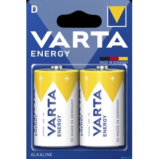 BATERIE ALKALICZNE LR20 ENERGY VARTA /2/, Baterie, akumulatory i ładowarki, Urządzenia biurowe