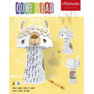 KOLOROWANKA CUBEHEAD REGULAR - LAMA, Kolorowanki, Książeczki