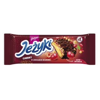 Ciastka JEŻYKI GOPLANA, 140g, dark cherry , Ciastka, Artykuły spożywcze