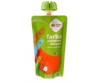 FARBA PLAKATOWA TEMPERA 100ml NEON POMARAŃCZOWY HAPPY COLOR, Farby, Plastyka