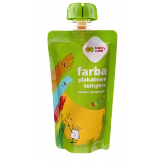 FARBA PLAKATOWA TEMPERA 100ml ZŁOTA HAPPY COLOR, Farby, Plastyka