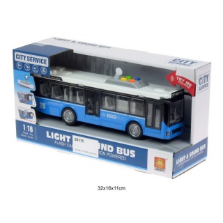 AUTOBUS Z DŹWIĘKIEM I ŚWIATŁEM B1964660 3497, Pojazdy, Zabawki
