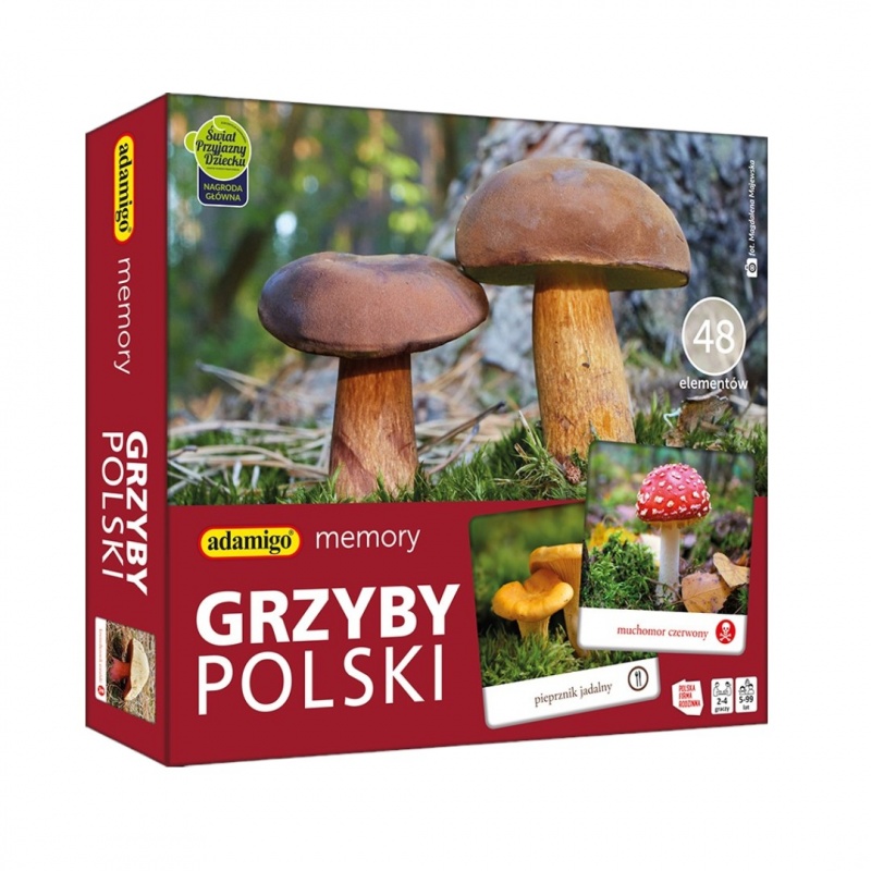 GRZYBY POLSKI - Adamigo memory!, Edukacyjne, Gry