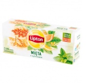 HERBATA LIPTON MIĘTA Z CYTRUSAMI, 20 T, Herbata, Art. spożywcze