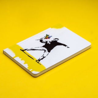 Notes PININFARINA Banksy, 14x21 cm, 128 stron, flower, Notatniki, Zeszyty i bloki