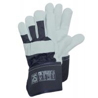 Gloves RS TURR GOAT PREMIUM, docker type, size 8, navy blue and white