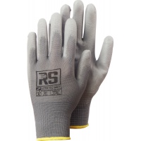 Gloves RS ULTRA TEC GREY, knitted, size 8, grey