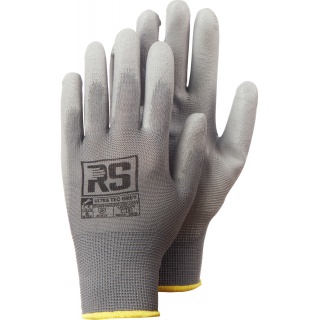 Rękawice RS ULTRA TEC GREY, dziane, rozm.8, szare, Rękawice, Ochrona indywidualna