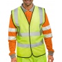 Warning vest BEESWIFT, size XL, yellow