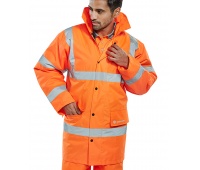 Warning jacket BEESWIFT Constructor, size 5XL, orange