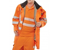 Warning jacket BEESWIFT Elsener, 7in1, size XXL, orange