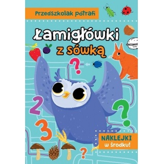 PRZEDSZKOLAK POTRAFI ŁAMIGŁÓWKI Z SÓWKĄ, Edukacyjne, Książeczki