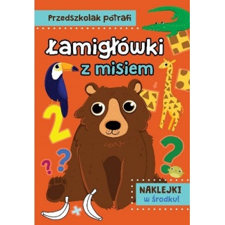 PRZEDSZKOLAK POTRAFI ŁAMIGŁÓWKI Z MISIEM, Edukacyjne, Książeczki