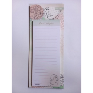 PROMOCJA NOTES MAGNET.25x9x1cm.50k.LISTA ZAKUPÓW, Notatniki, Zeszyty i bloki