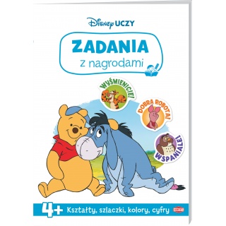 DISNEY UCZY KUBUŚ I PRZYJACIELE ZADANIA Z NAGRODAM, Edukacyjne, Książeczki