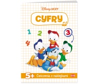 DISNEY UCZY MIKI ĆWICZENIA Z NAKLEJKAMI CYFRY, Edukacyjne, Książeczki