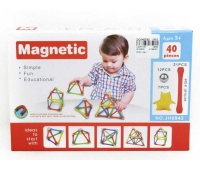 KLOCKI MAGNETYCZNE 40 EL. BKLO23995, Klocki, Zabawki