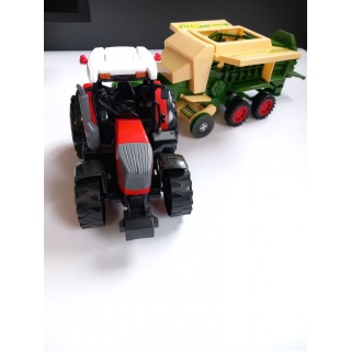 TRAKTOR Z MASZYNĄ 53CM. 2659, Pojazdy, Zabawki