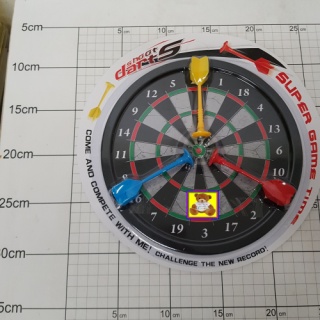 TARCZA Z RZUTKAMI 26CM 3434, Sport i rekreacja, Zabawki