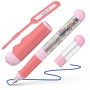 Fountain pen SCHNEIDER Base Kid, L, case, pink-red