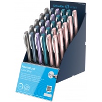 SIS Display Fountain pens SCHNEIDER Ceod Shiny, 30 pcs, color mix