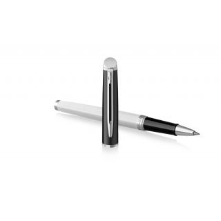 Pióro kulkowe Waterman BLACK WHITE CT RB F BLK GB, Pióra kulkowe, Art. do pisania i korygowania