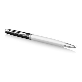 Długopis WatermaHMSPH24 BLACK WHITE CT BP M BLU GB, Długopisy, Art. do pisania i korygowania