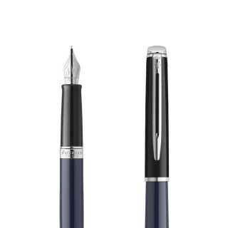 Pióro wieczne Waterman BLACK BLUE CT FP F GB, Pióra wieczne, Art. do pisania i korygowania