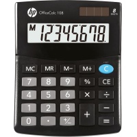 Office calculator HP-OC 108/INT BX, 8-digit display, 125x101x33mm, black
