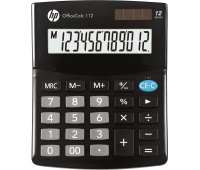 Kalkulator biurowy HP-OC 112/INT BX, 12-cyfr. wyświetlacz, 125x101x33mm, czarny, Kalkulatory, Urządzenia i maszyny biurowe