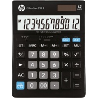Kalkulator biurowy HP-OC 200 II/INT BX, 12-cyfr. wyświetlacz, 179x125x30mm, czarny, Kalkulatory, Urządzenia i maszyny biurowe