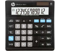 Kalkulator biurowy HP-OC 300 II/INT BX, 12-cyfr. wyświetlacz, 158x151x29mm, czarny, Kalkulatory, Urządzenia i maszyny biurowe