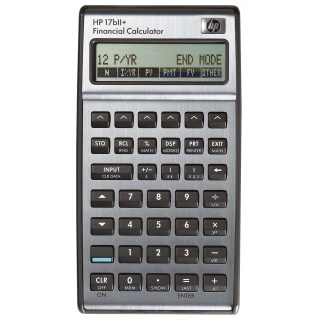 Kalkulator finansowy HP-17BIIPLUS/INT, 250 funkcji, 145x81x16mm, srebrny, Kalkulatory, Urządzenia i maszyny biurowe