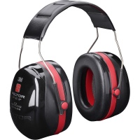 Earmuffs 3M PELTOR Optime III, headband, H540A-411-SV, black/red