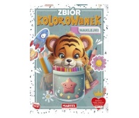 ZBIÓR KOLOROWANEK Z NAKLEJKAMI, Kolorowanki, Książeczki