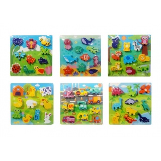 PUZZLE DREWNIANE 9960, Dla malucha, Puzzle