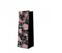 TORBA FLORAL MYSTERY BOTTLE 12x37x10cm., Torby ozdobne, Art. dekoracyjne i prezentowe