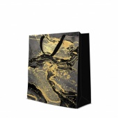 TORBA PREMIUM MARBLE LARGE 26x33x13cm., Torby ozdobne, Art. dekoracyjne i prezentowe
